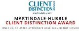 Martindale-Hubbell Client Distinction Award